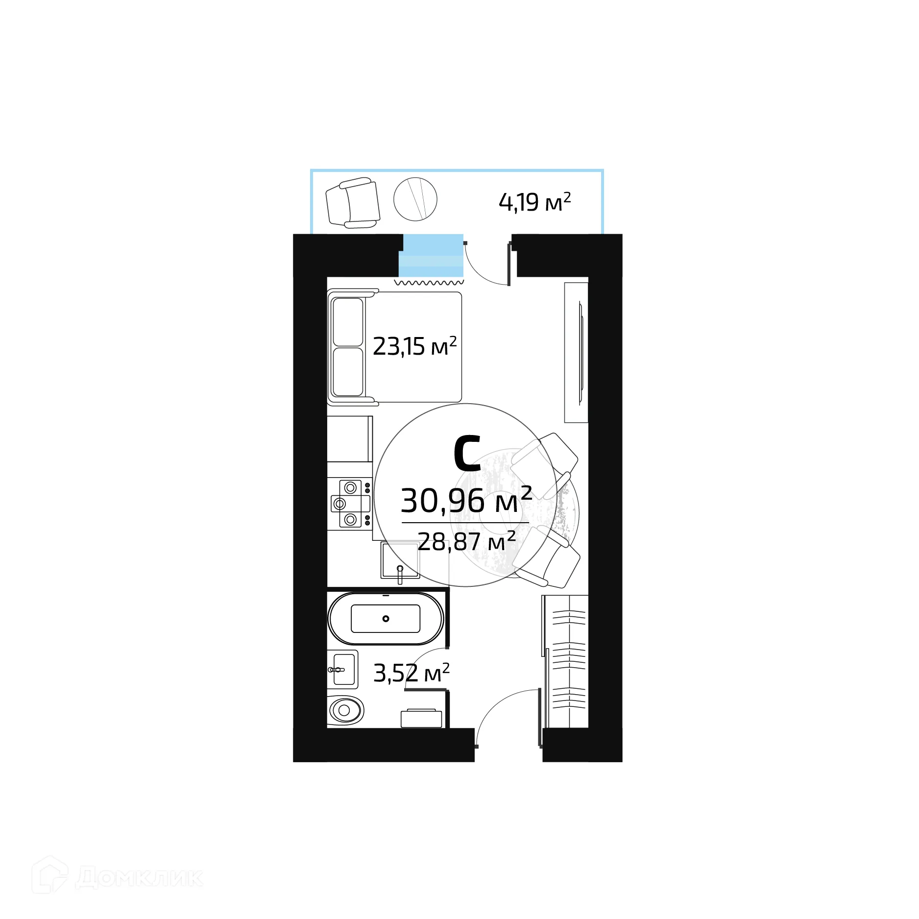 Фото квартиры в ЖК "Новая Самара"