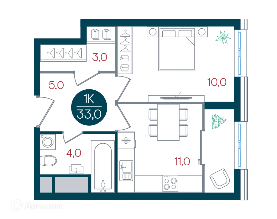 Фото квартиры в ЖК Русич Кантемировский