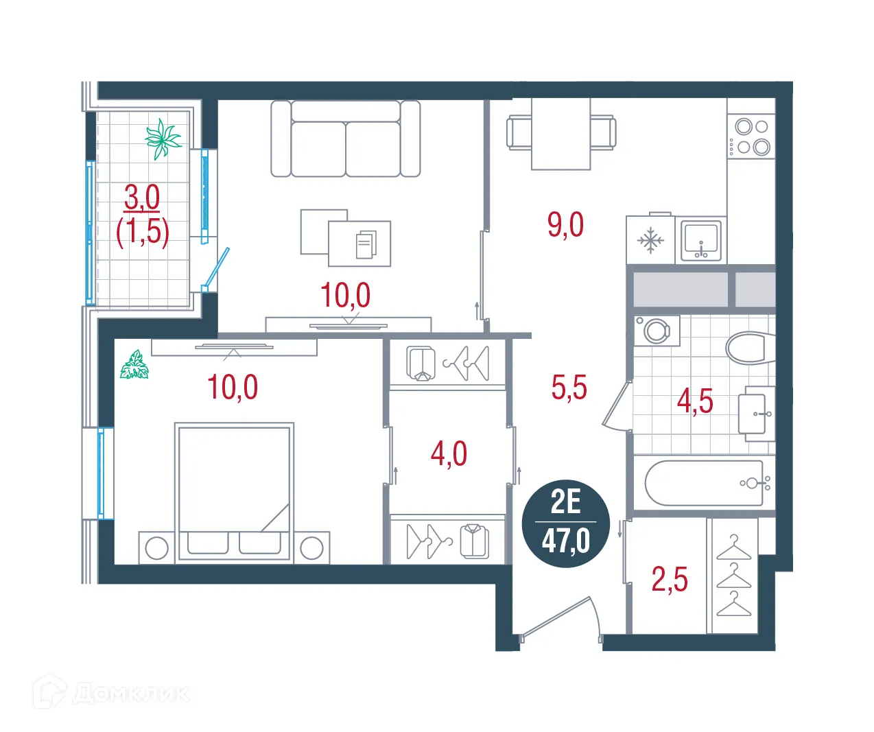 Фото квартиры в ЖК Русич Кантемировский