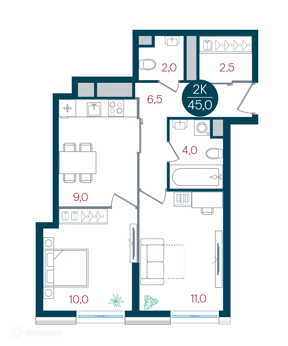 Фото квартиры в ЖК Русич Кантемировский