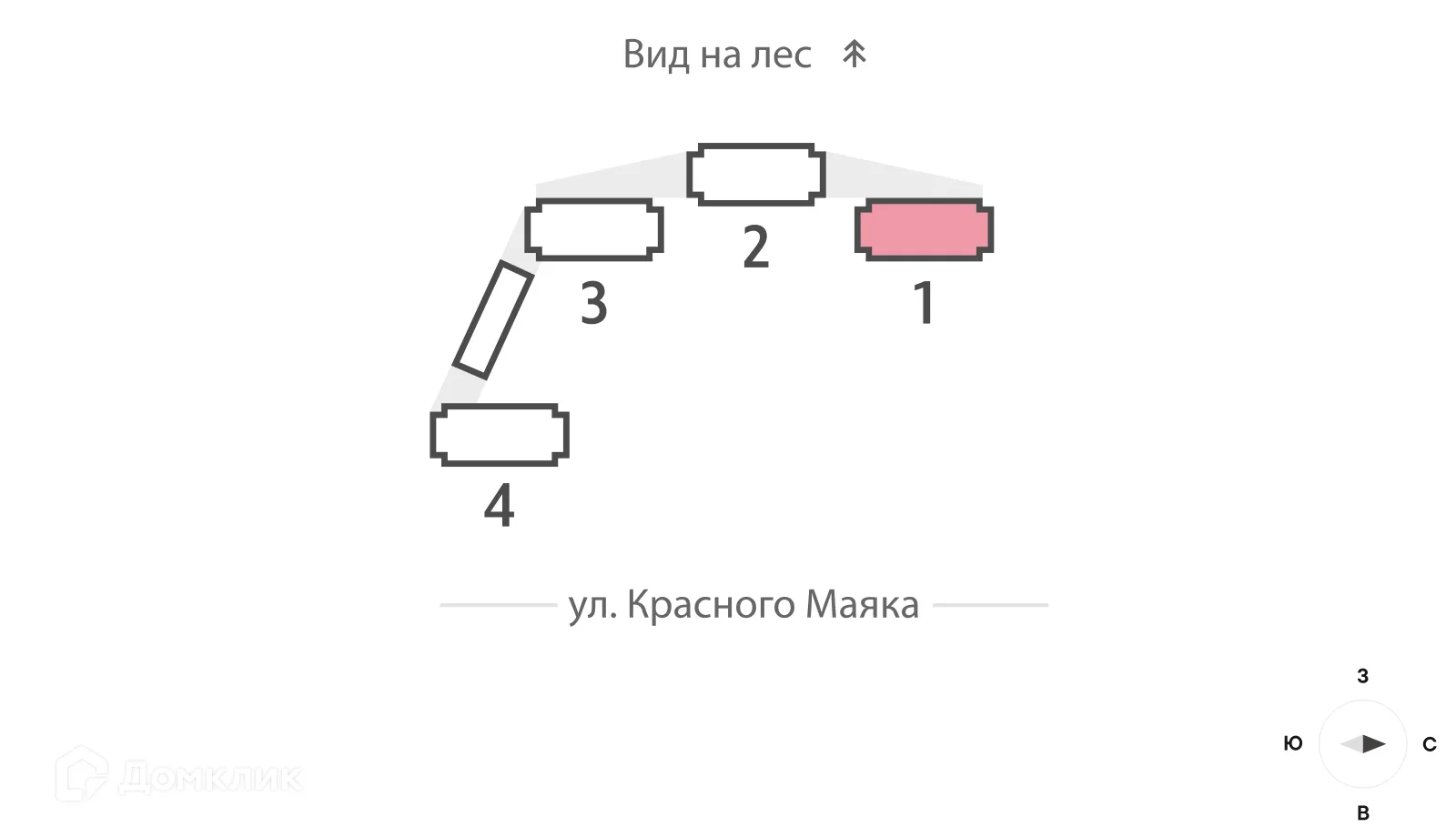 Планировка 1-комнатной квартиры 46 м² в ЖК Parkside (Парксайд), г. Москва — фото 3