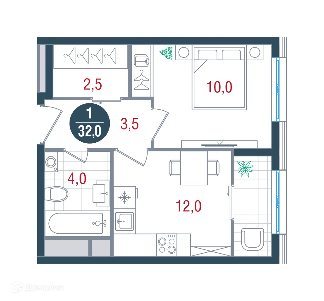 Фото квартиры в ЖК Русич Кантемировский