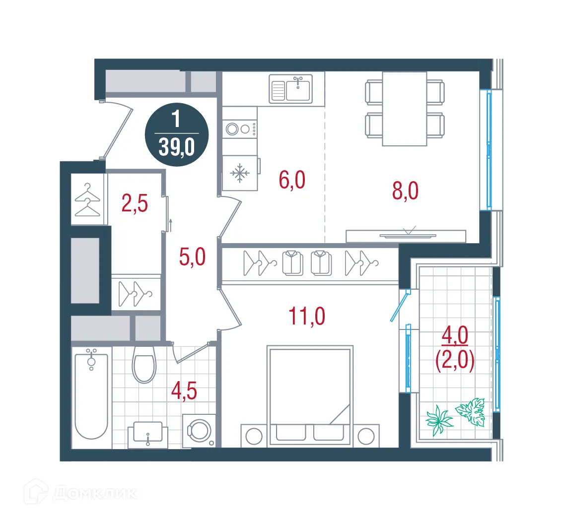 Фото квартиры в ЖК Русич Кантемировский