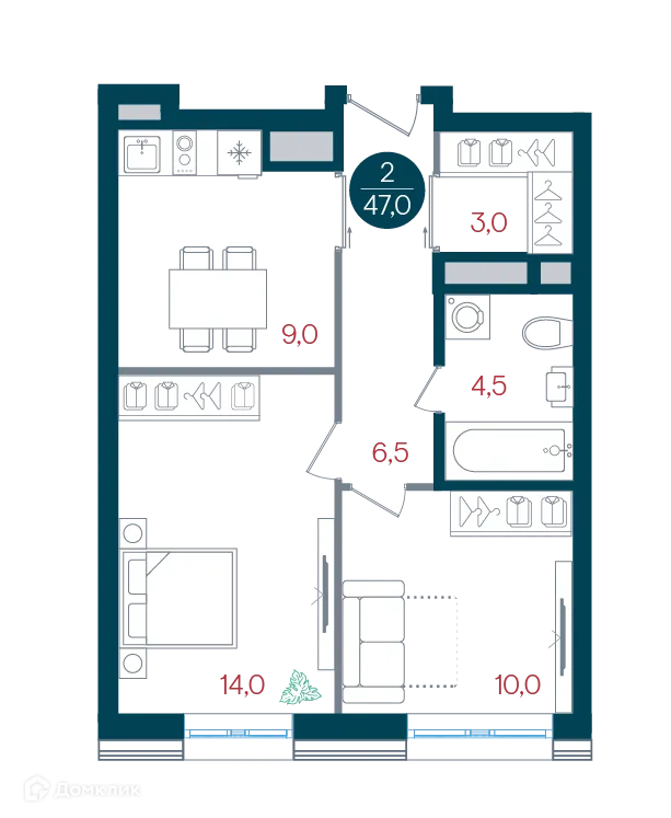 Фото квартиры в ЖК Русич Кантемировский