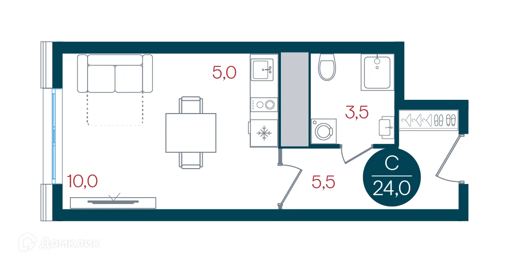 Фото квартиры в ЖК Русич Кантемировский