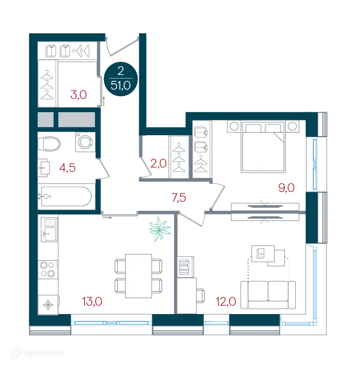 Фото квартиры в ЖК Русич Кантемировский