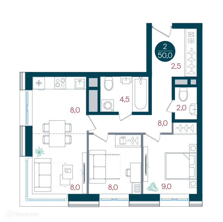 Фото квартиры в ЖК Русич Кантемировский
