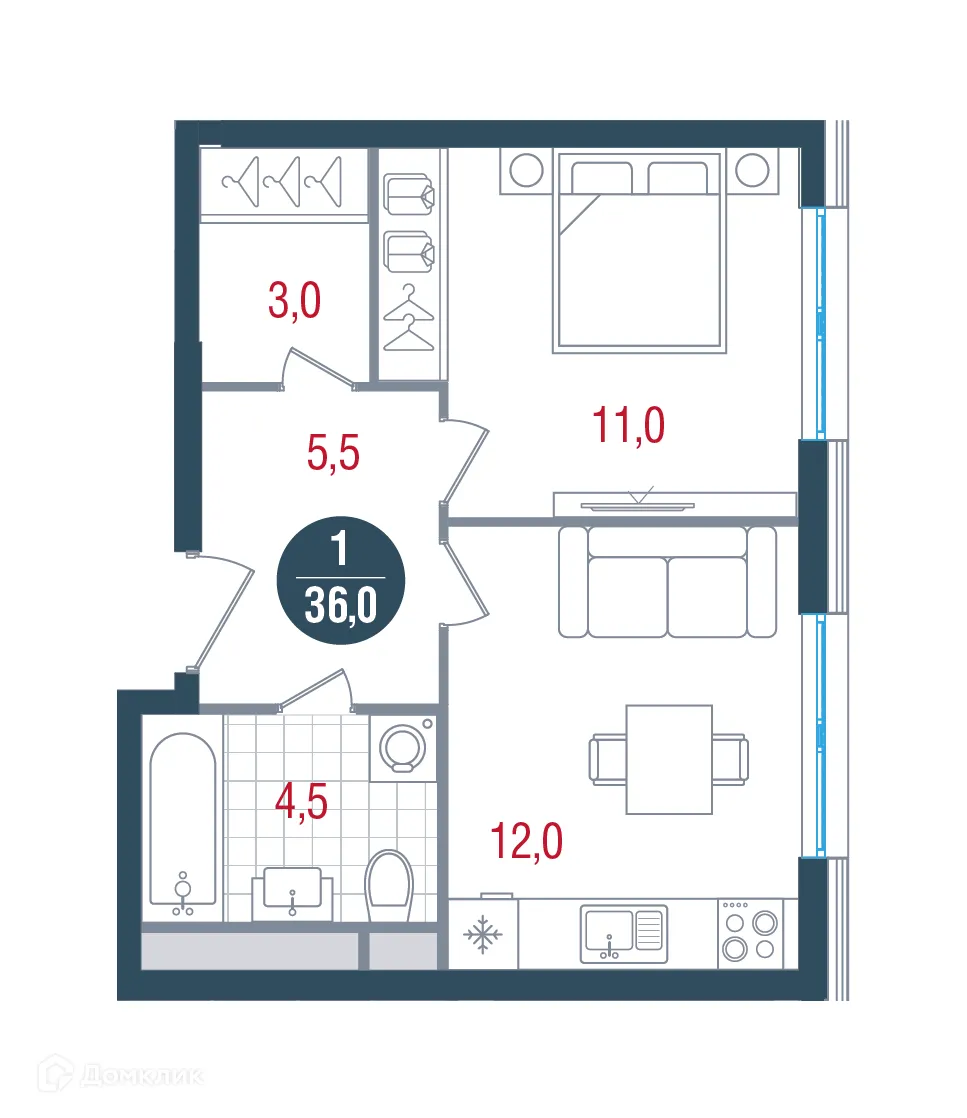 Фото квартиры в ЖК Русич Кантемировский