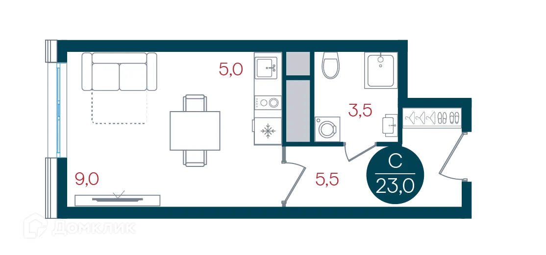 Фото квартиры в ЖК Русич Кантемировский