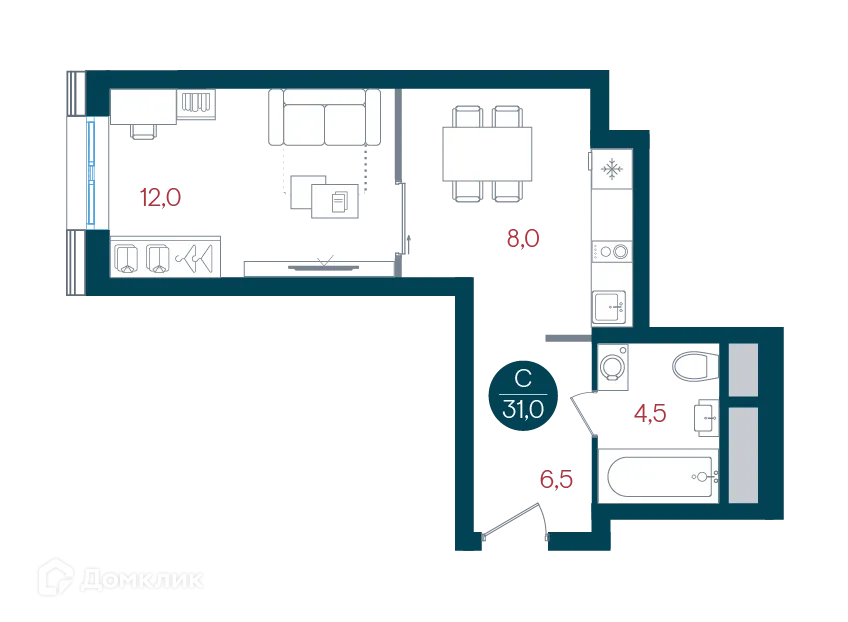 Фото квартиры в ЖК Русич Кантемировский