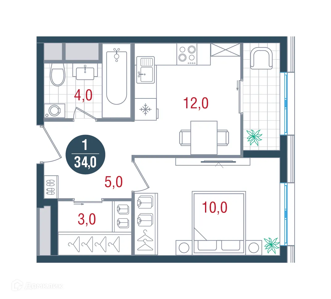 Фото квартиры в ЖК Русич Кантемировский