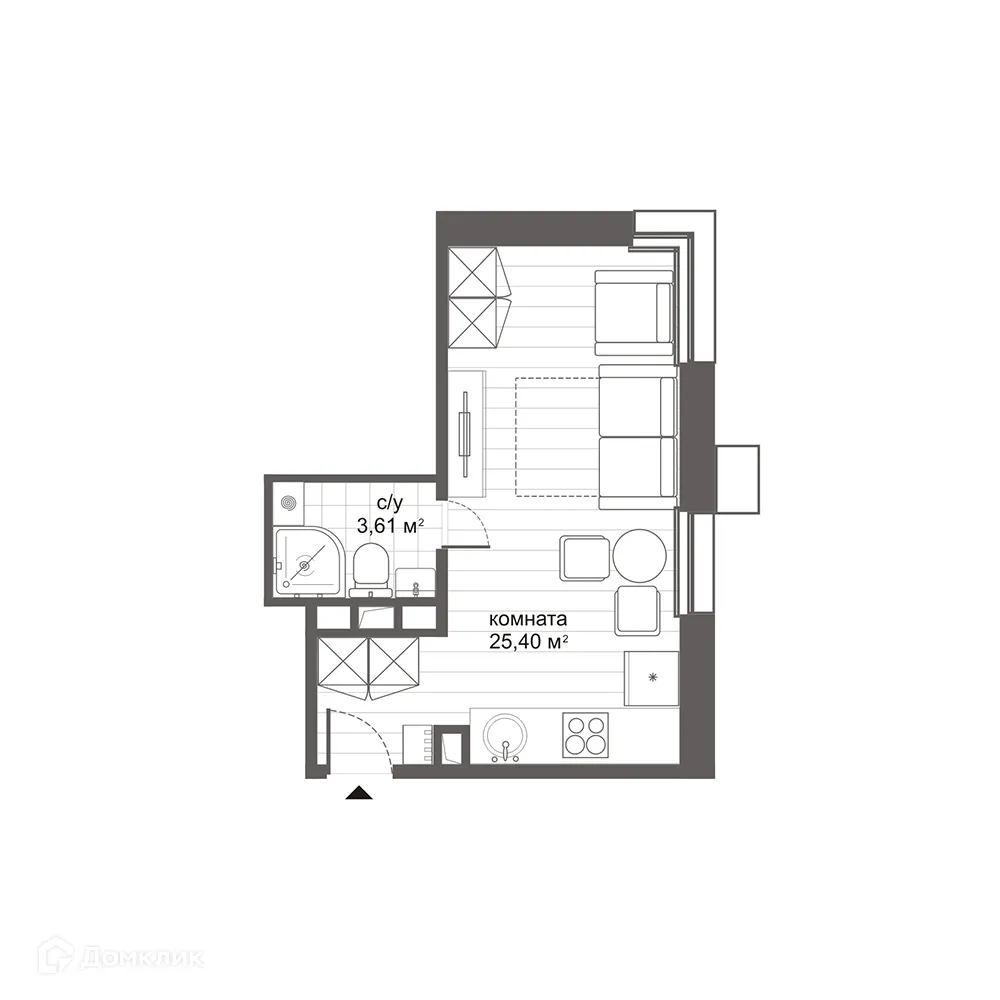 Фото квартиры в ЖК Комплекс апартаментов Новокосино Citimix (Ситимикс)