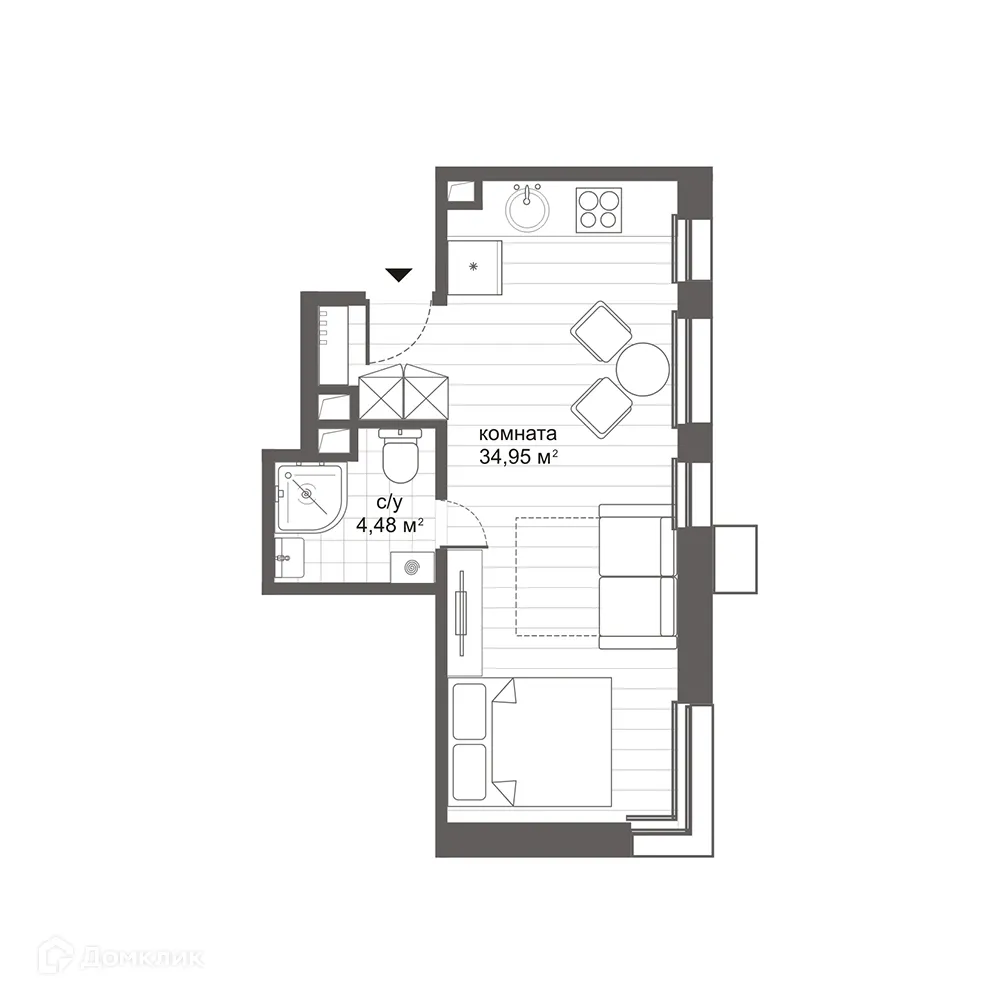 Фото квартиры в ЖК Комплекс апартаментов Новокосино Citimix (Ситимикс)
