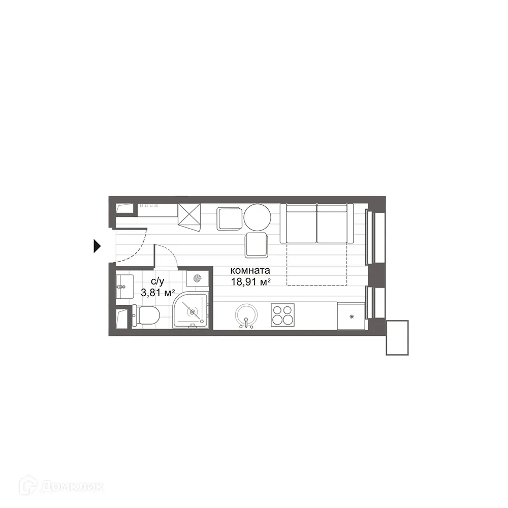 Фото квартиры в ЖК Комплекс апартаментов Новокосино Citimix (Ситимикс)