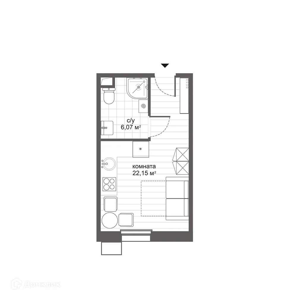 Фото квартиры в ЖК Комплекс апартаментов Новокосино Citimix (Ситимикс)