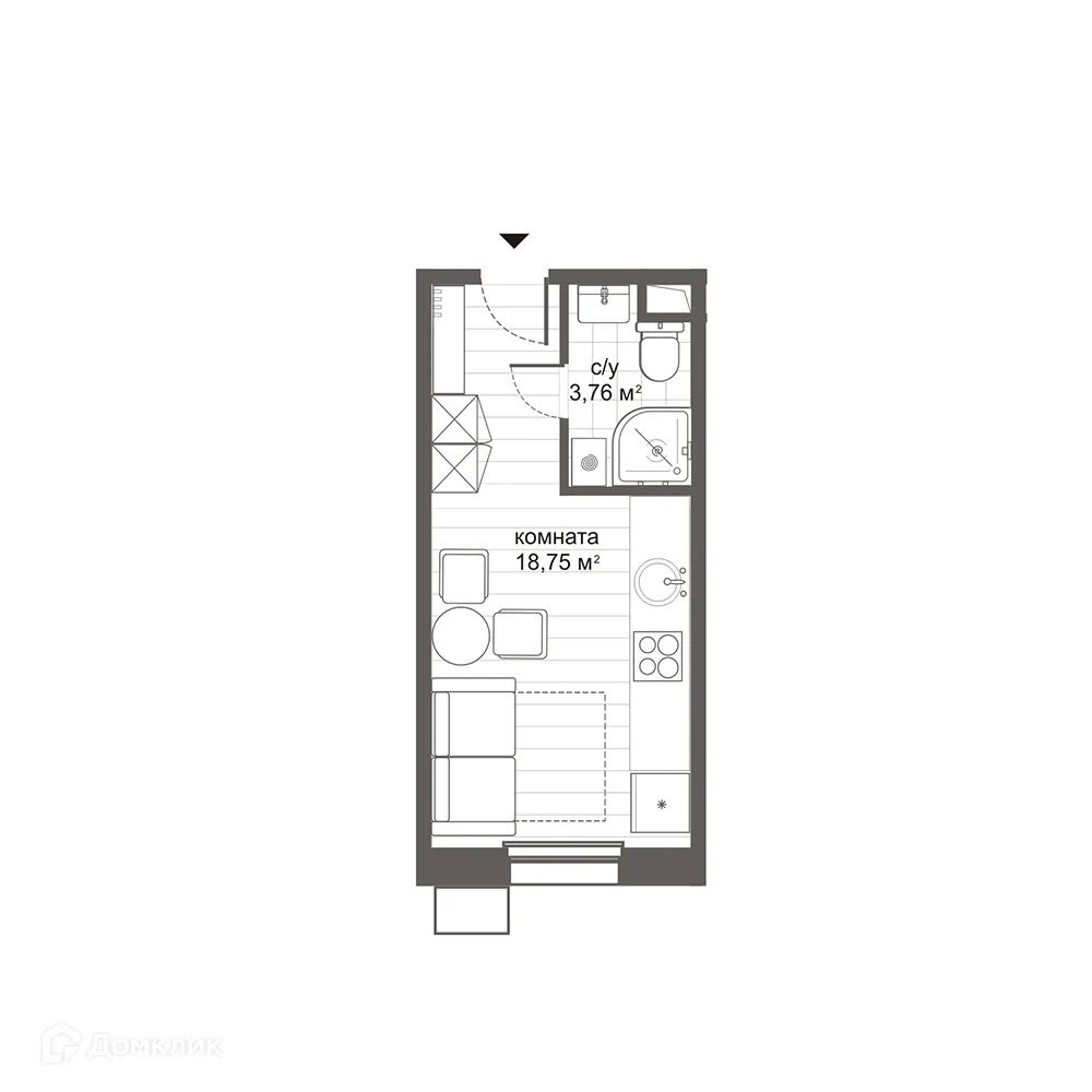 Фото квартиры в ЖК Комплекс апартаментов Новокосино Citimix (Ситимикс)