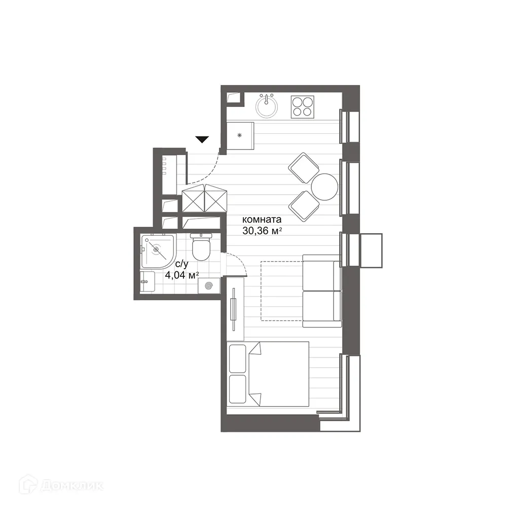 Фото квартиры в ЖК Комплекс апартаментов Новокосино Citimix (Ситимикс)