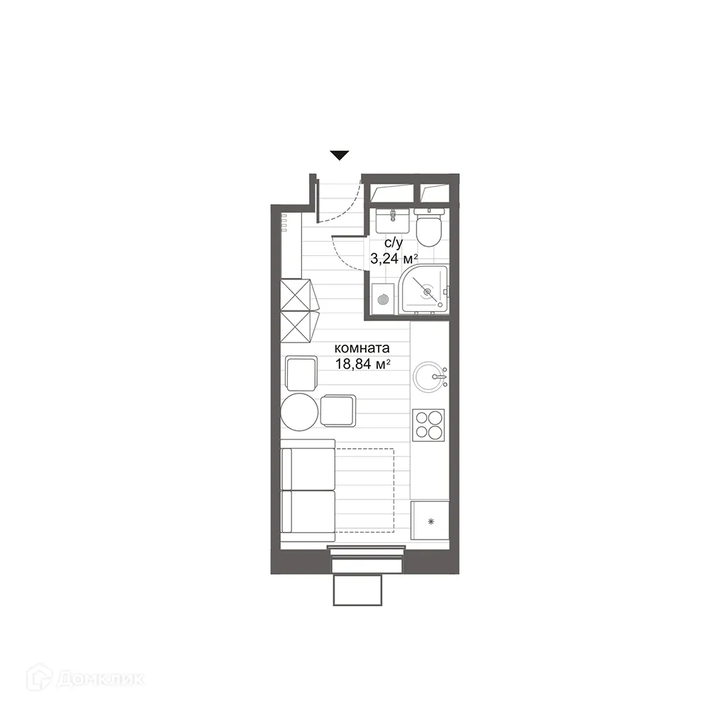 Фото квартиры в ЖК Комплекс апартаментов Новокосино Citimix (Ситимикс)