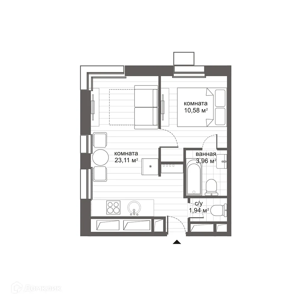 Фото квартиры в ЖК Комплекс апартаментов Новокосино Citimix (Ситимикс)
