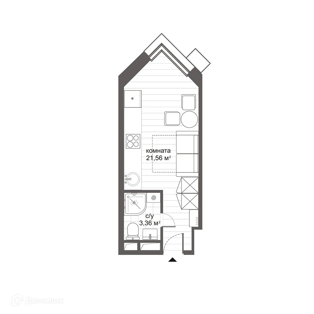 Фото квартиры в ЖК Комплекс апартаментов Новокосино Citimix (Ситимикс)