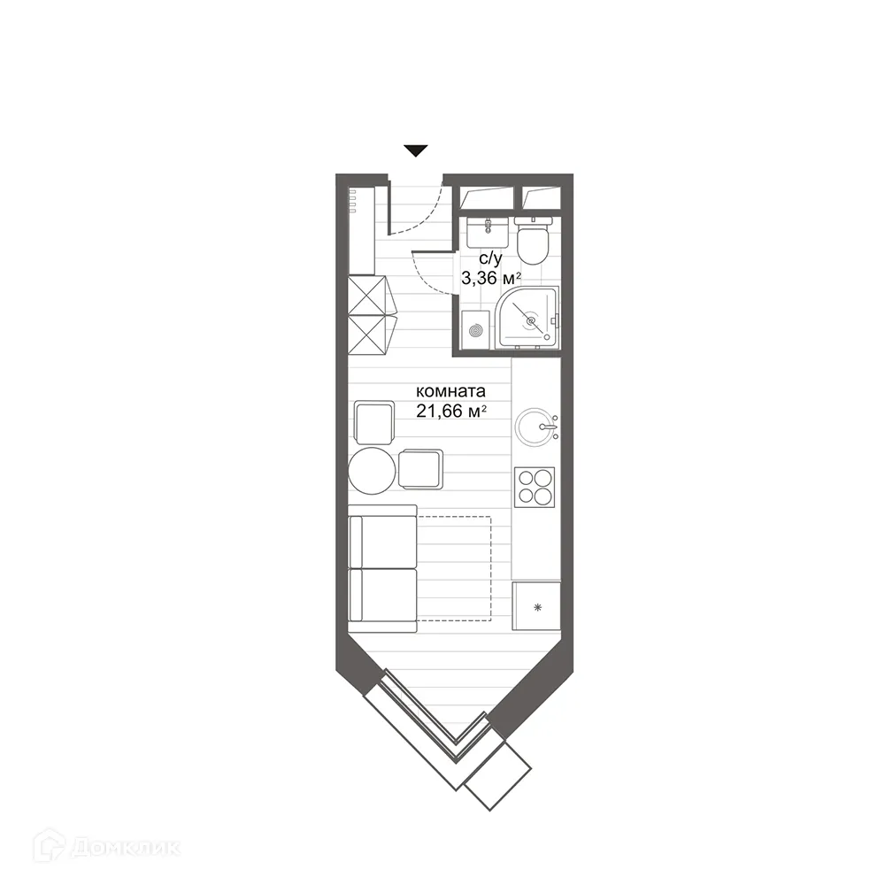 Фото квартиры в ЖК Комплекс апартаментов Новокосино Citimix (Ситимикс)