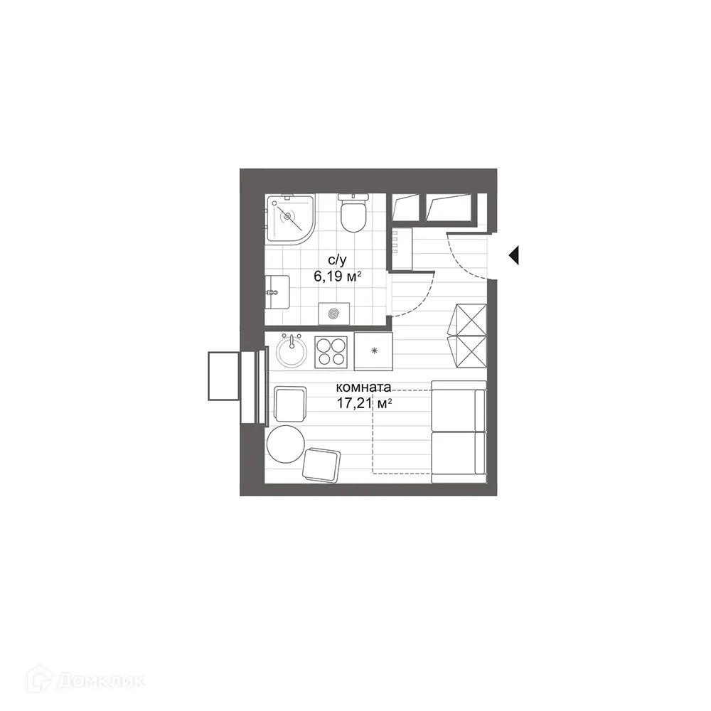 Фото квартиры в ЖК Комплекс апартаментов Новокосино Citimix (Ситимикс)