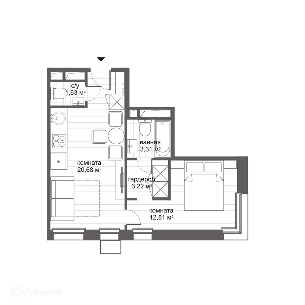Фото квартиры в ЖК Комплекс апартаментов Новокосино Citimix (Ситимикс)