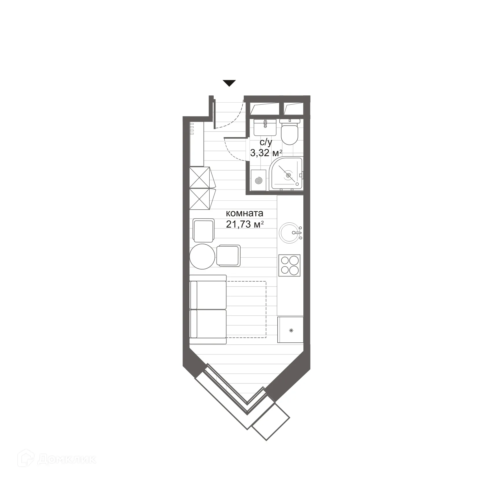 Фото квартиры в ЖК Комплекс апартаментов Новокосино Citimix (Ситимикс)