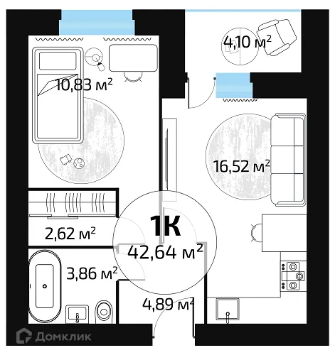 Фото квартиры в ЖК "Новая Самара"