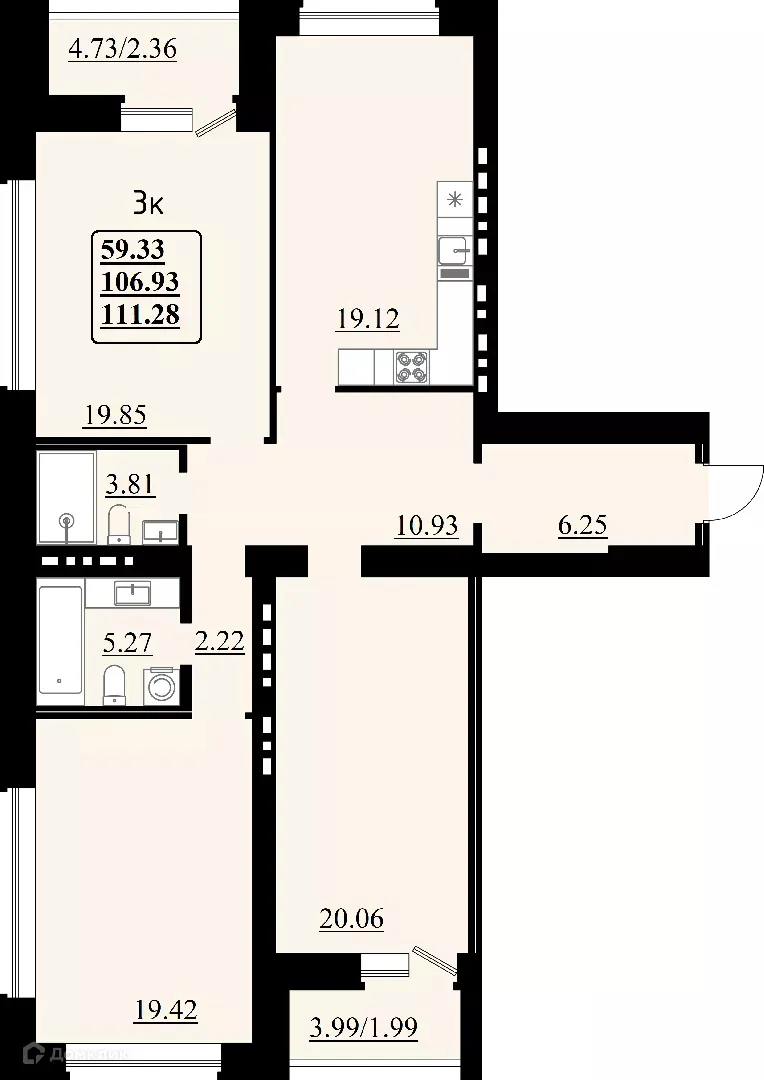 Фото квартиры в ЖК "Эстетика"