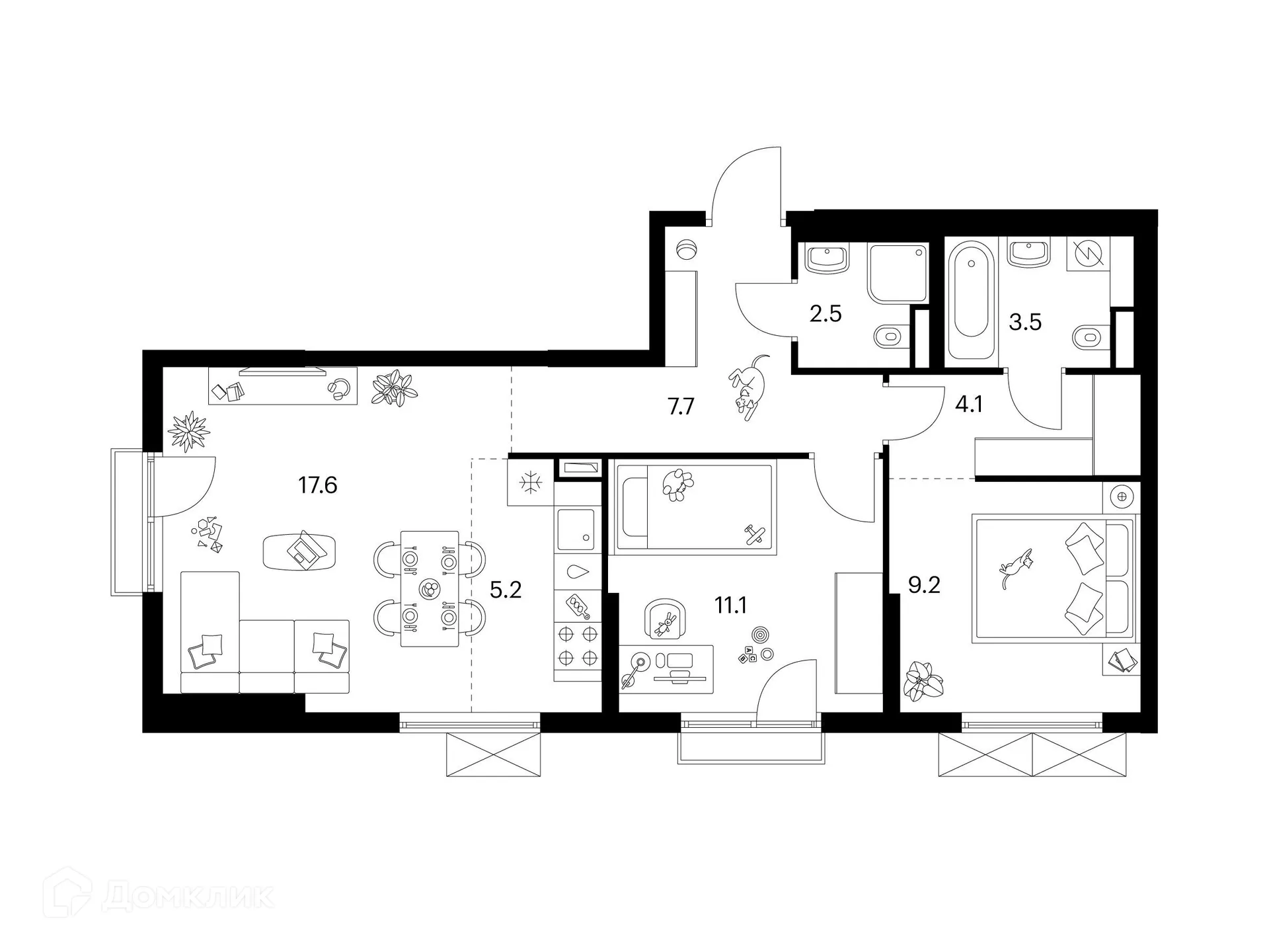 Фото квартиры в ЖК Саларьево парк
