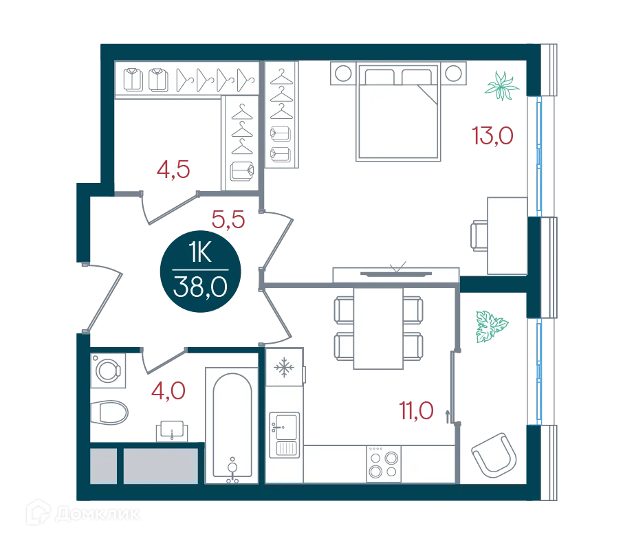 Фото квартиры в ЖК Русич Кантемировский
