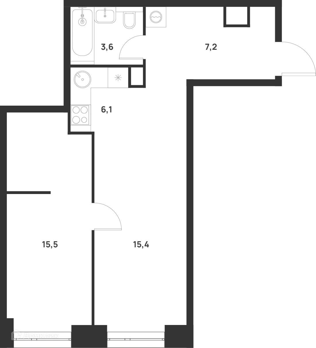 Фото квартиры в ЖК Voice Towers (Войс Тауэрс)