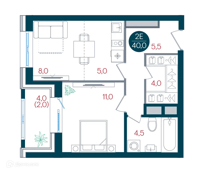 Фото квартиры в ЖК Русич Кантемировский