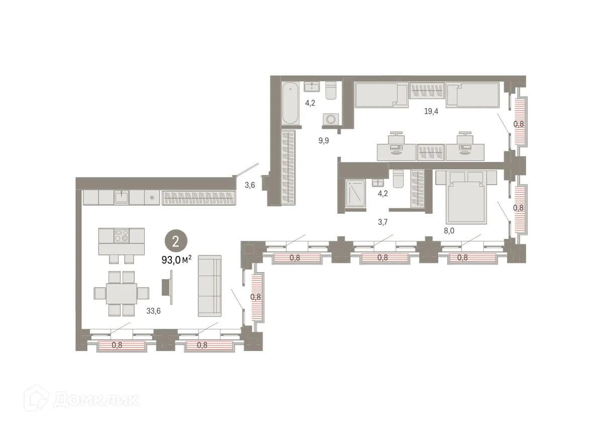 Фото квартиры в ЖК Квартал Метроном