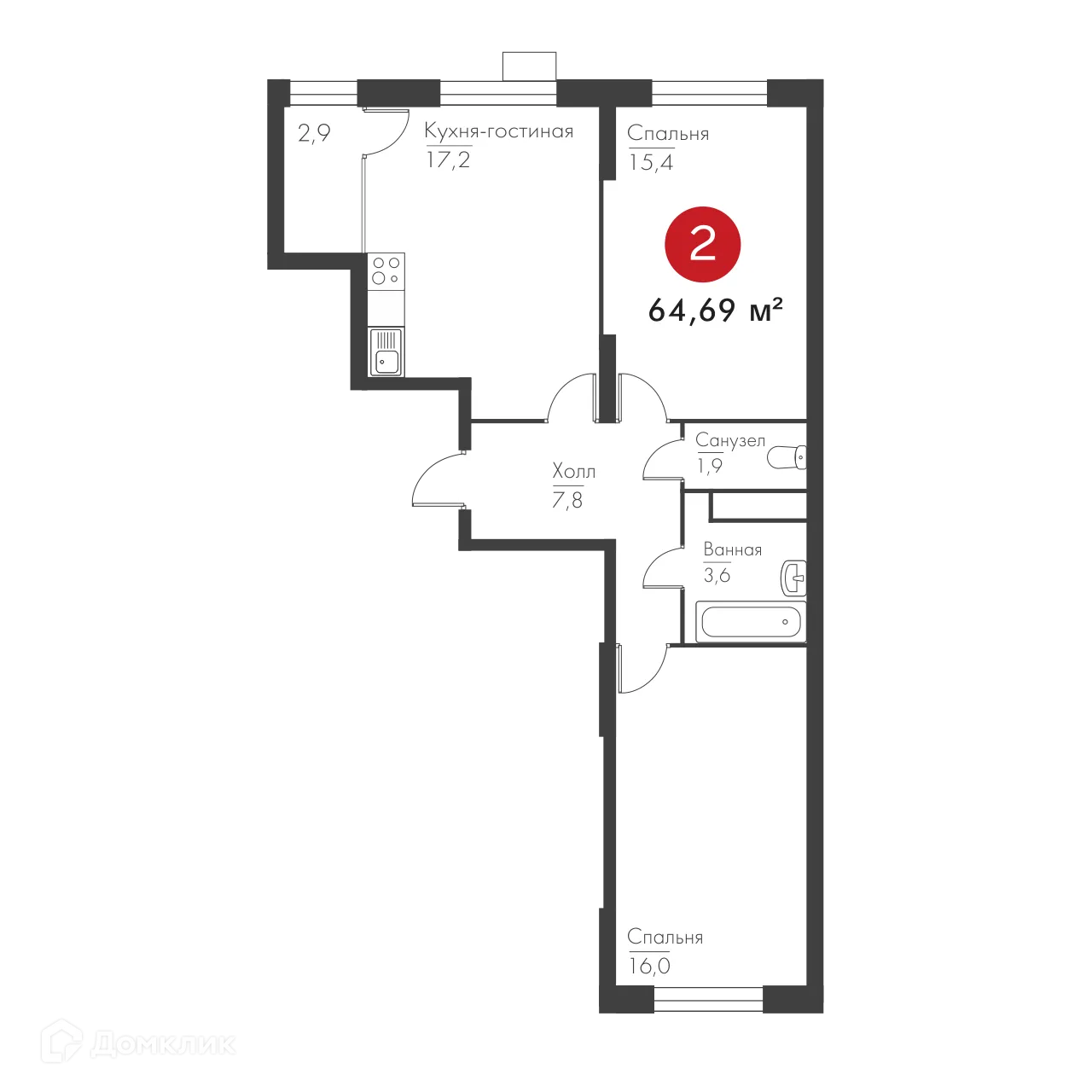 Фото квартиры в ЖК Панова Парк