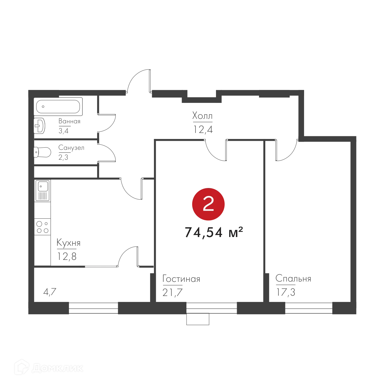 Фото квартиры в ЖК Панова Парк