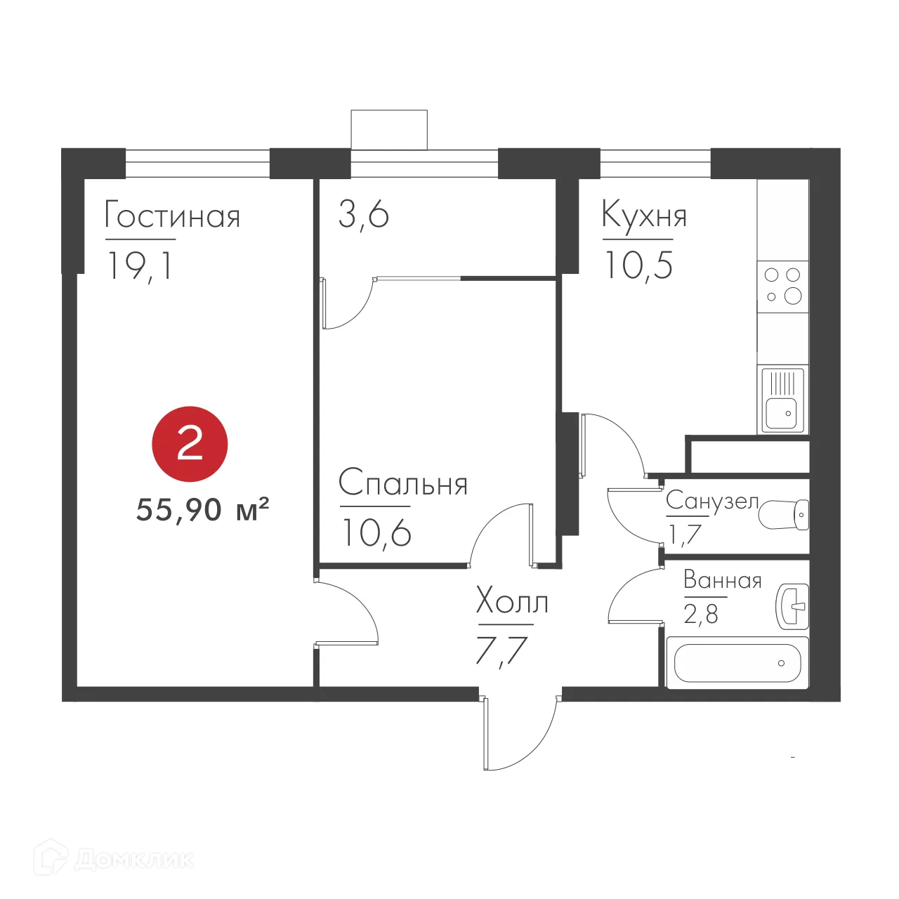 Фото квартиры в ЖК Панова Парк