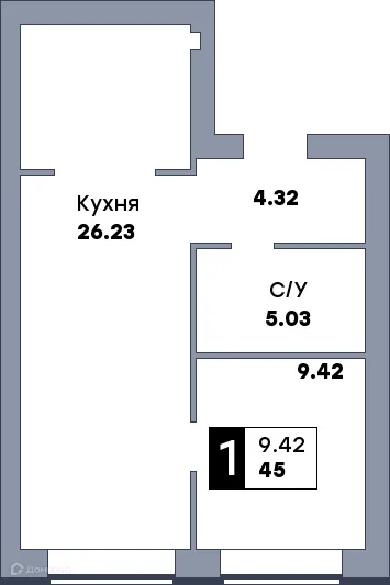 Фото квартиры в ЖК Заречье