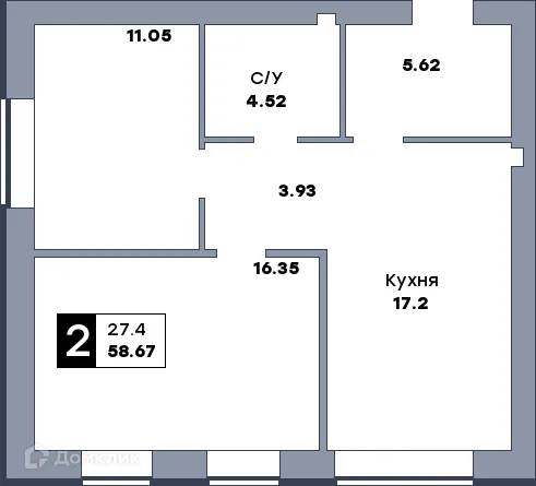 Фото квартиры в ЖК Заречье