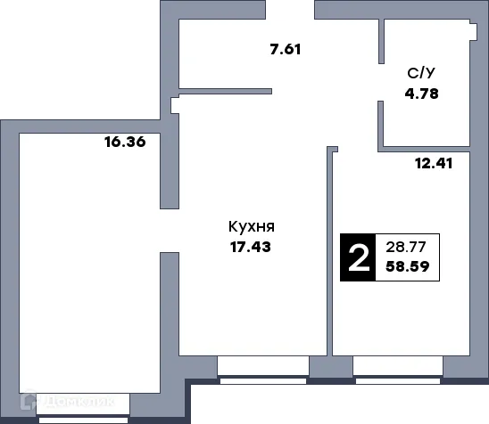 Фото квартиры в ЖК Заречье