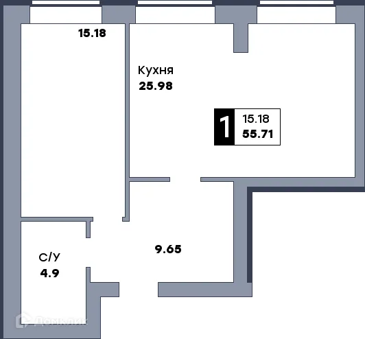 Фото квартиры в ЖК Заречье