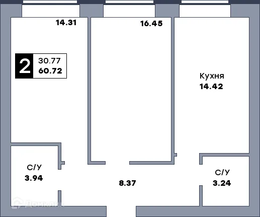 Фото квартиры в ЖК Заречье