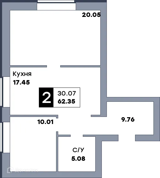 Фото квартиры в ЖК Заречье