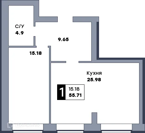 Фото квартиры в ЖК Заречье