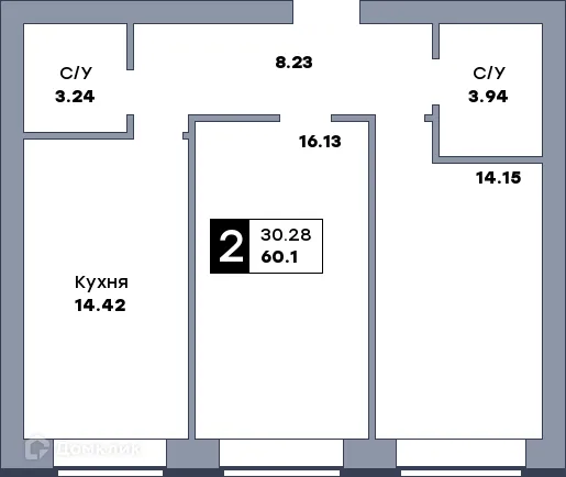 Фото квартиры в ЖК Заречье