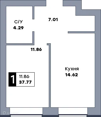 Фото квартиры в ЖК Заречье