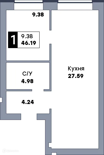 Фото квартиры в ЖК Заречье