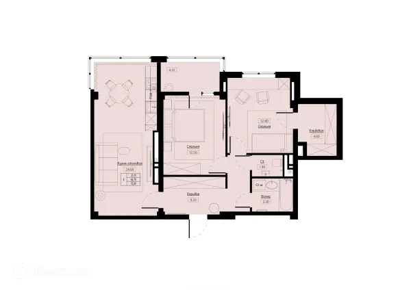 Квартира в ЖК Долина Кислорода О2