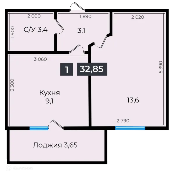 Квартира в ЖК Атмосфера-1